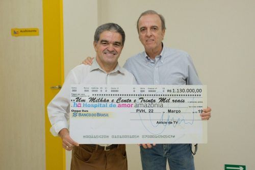 Deputado Aélcio da TV doa mais de um R$ 1 milhão ao Hospital do Amor - noticias - progressistas rondonia