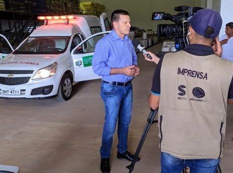 Prefeito Célio Lang recebe ambulância para atender o distrito de Nova Aliança - progressistas - progressistas rondonia