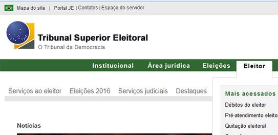 Eleitor tem acesso a diversos serviços específicos no Portal do TSE - noticias - progressistas rondonia