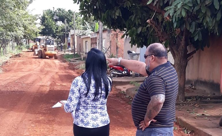 Rua São Miguel começa a ser beneficiada após cobranças da vereadora Cristiane Lopes - progressistas - progressistas rondonia