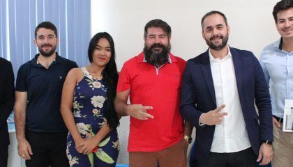 Secretário-geral dos Progressistas recebe presidente do partido em Seringueiras