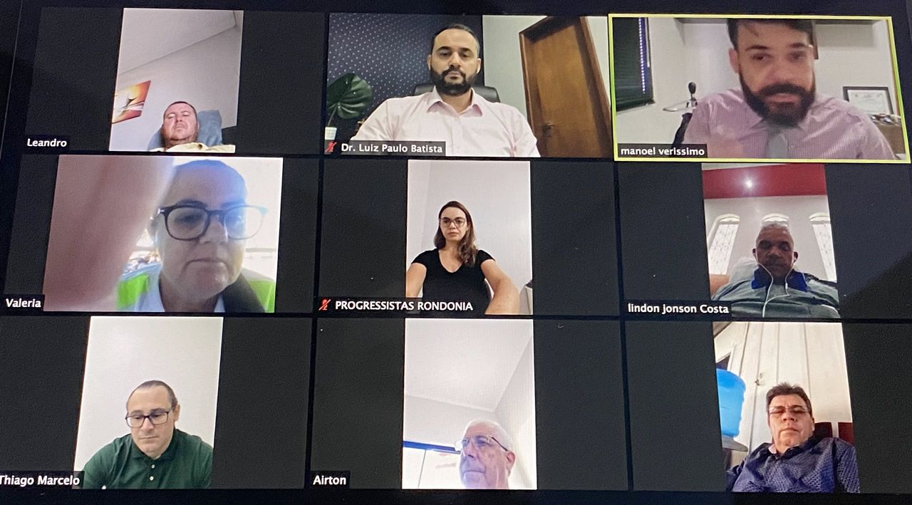 Presidentes do PP no Cone Sul de Rondônia participam de reunião por videoconferência - eleicoes - progressistas rondonia