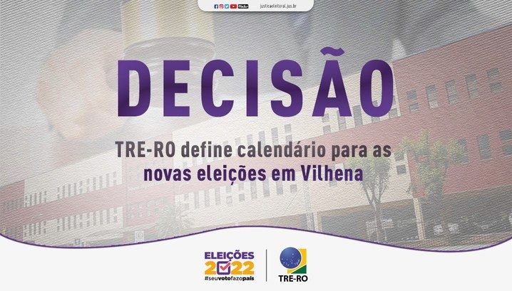TRE-RO define calendário para as novas eleições em Vilhena